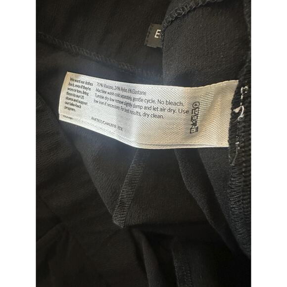 Eileen Fisher Washable Stretch Crepe Pants Full Length Blk Pockets Plus Size 3X - Picture 9 of 9